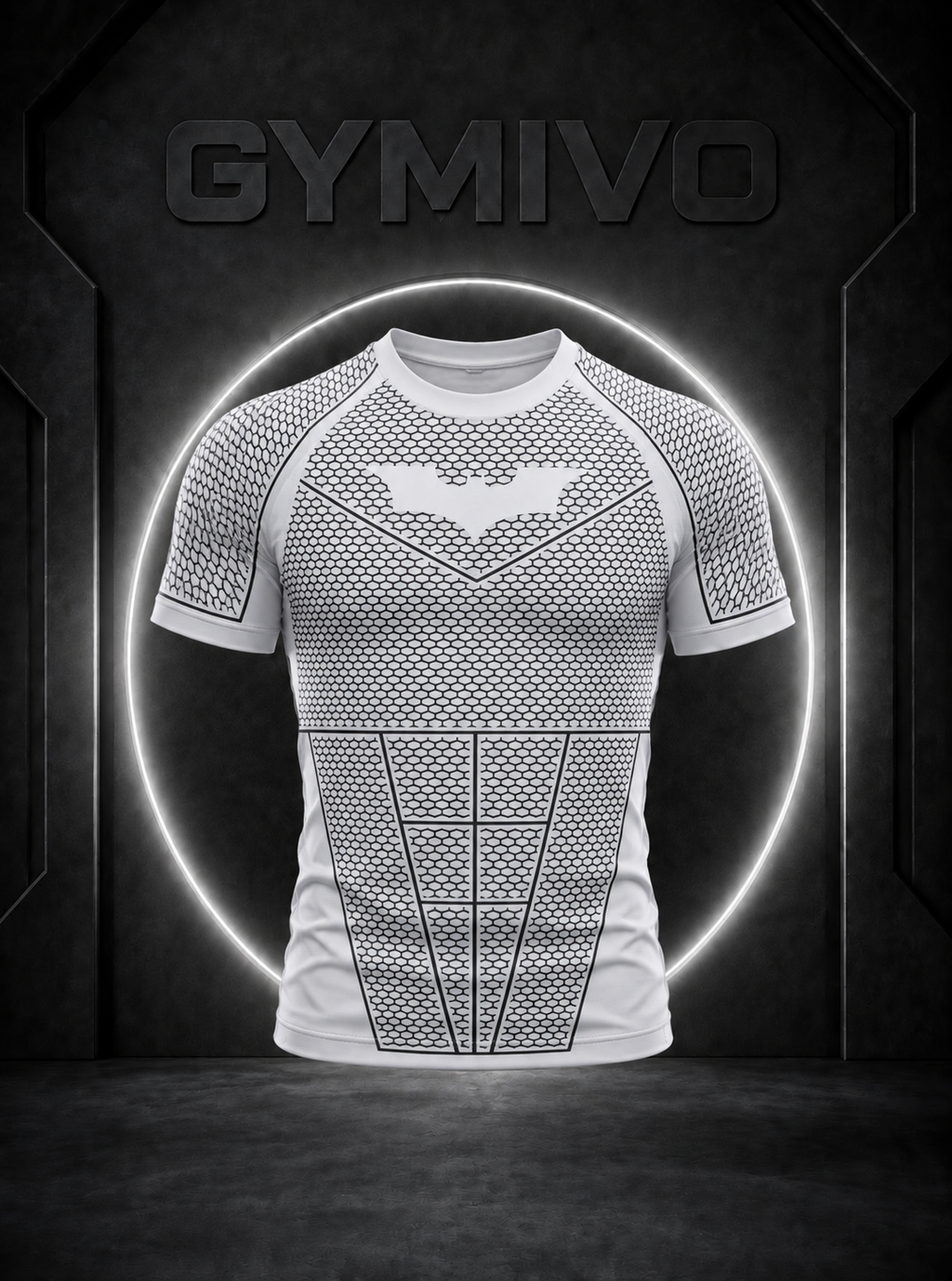 YoungLA White Batman Premium Cotton T-Shirt