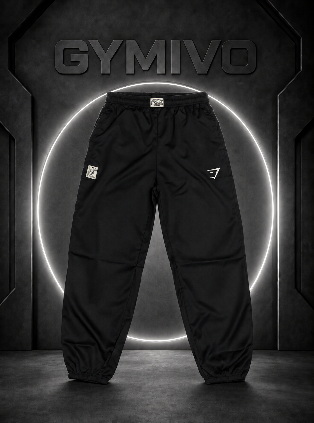 Gymshark Premium Cotton Joggers — Black