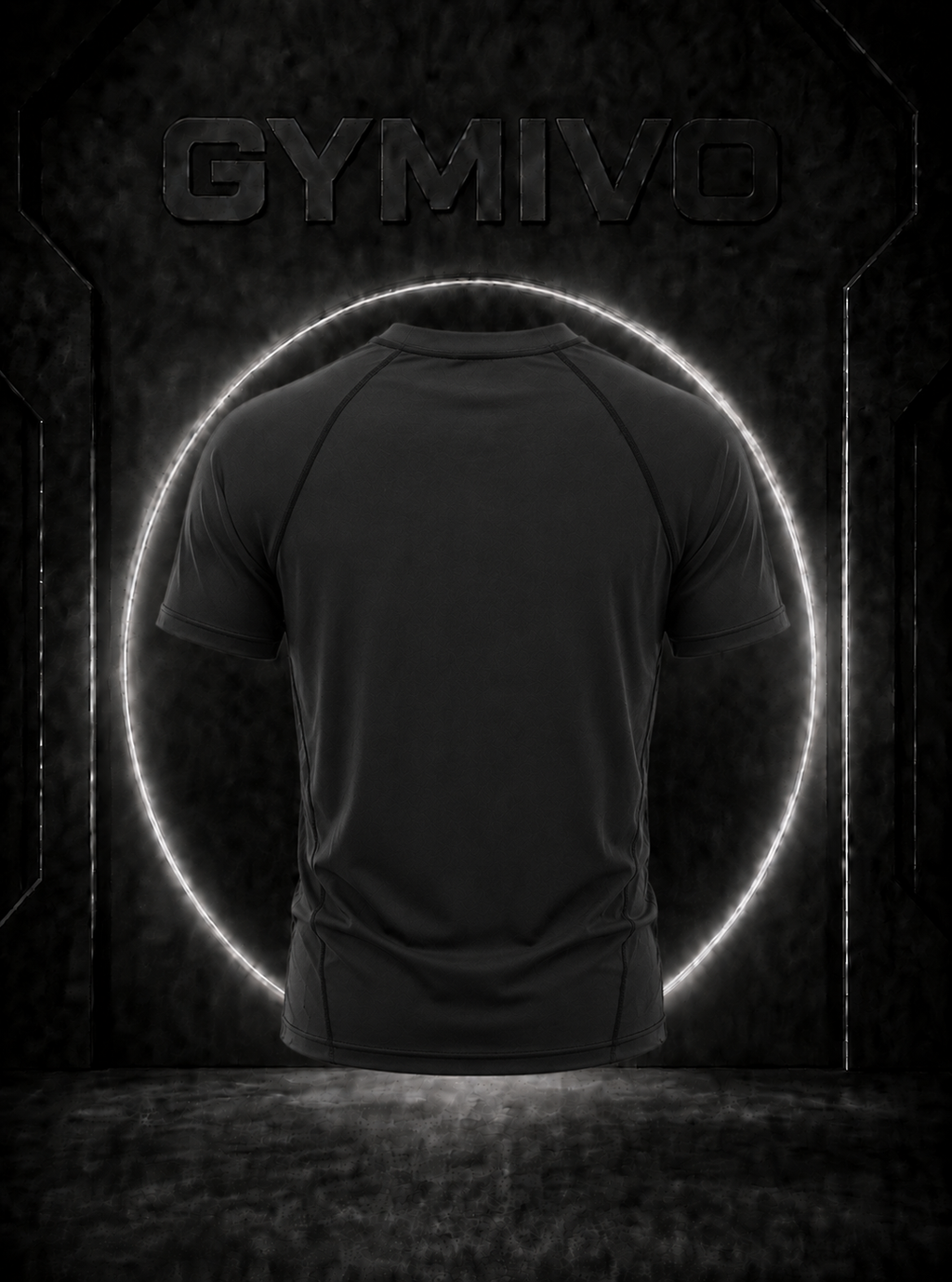 GYMIVO Phantom Graphic T-Shirt — Black