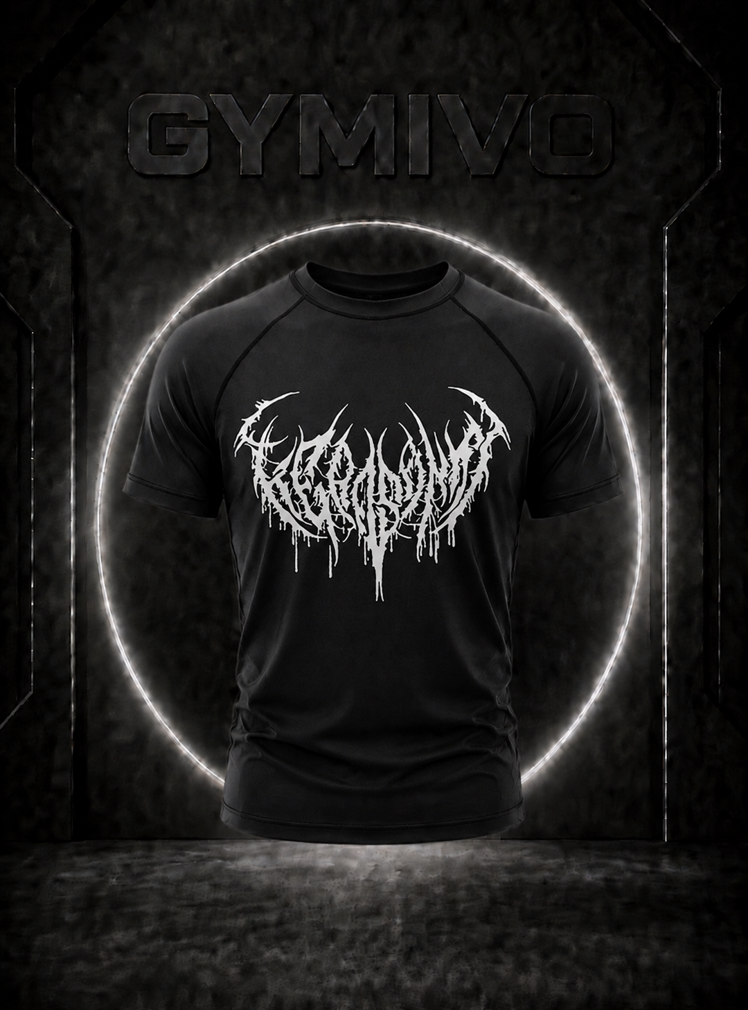 GYMIVO Phantom Graphic T-Shirt — Black